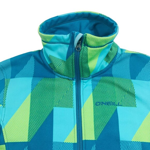 O'NEILL woman's Jacket top cat's eye Geometric Fleece size Medium - Picture 13 of 15
